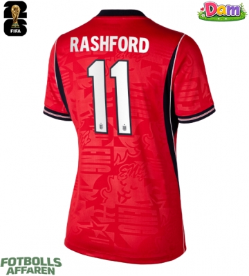 England Marcus Rashford #11 Bortatröja Kvinnor VM 2026 Kortärmad